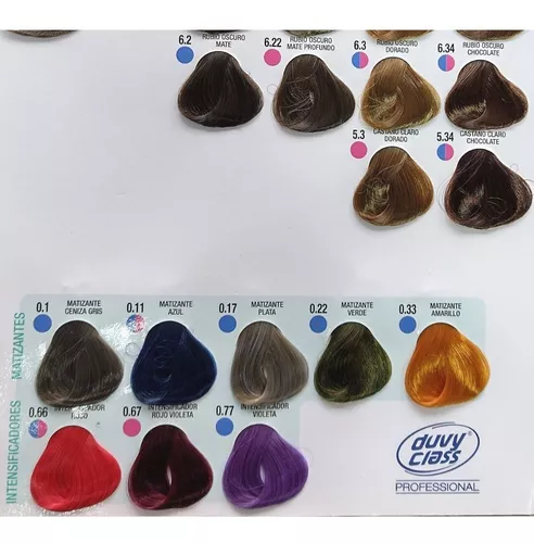 Tinte Vision Color Con Amoniaco de Duvy Class 60 ml