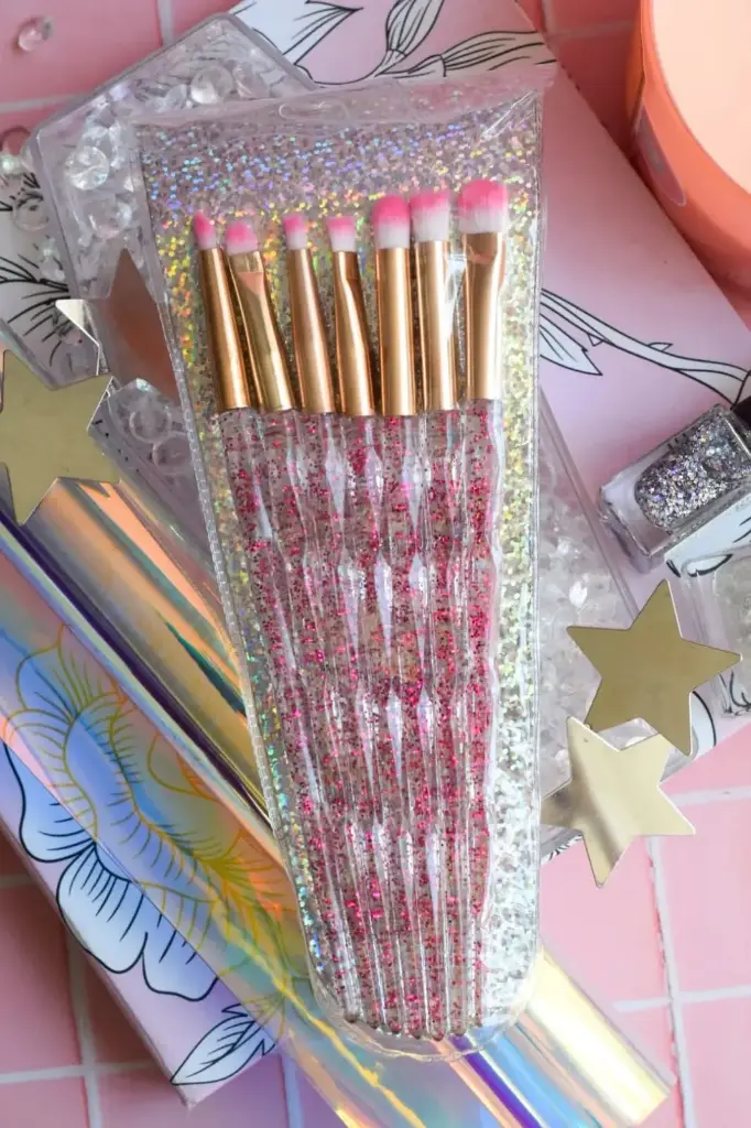 Set X7 Brochas Escarchadas  