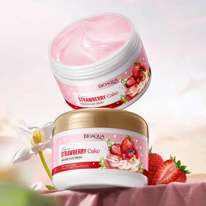 Crema Facial De Fresa Strawberry Bioaqua