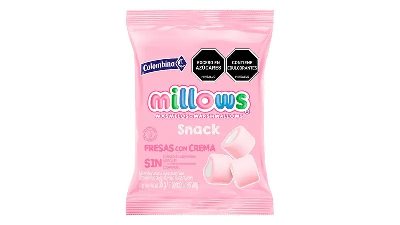 Milow Masmelos Fresas Con Crema 35G