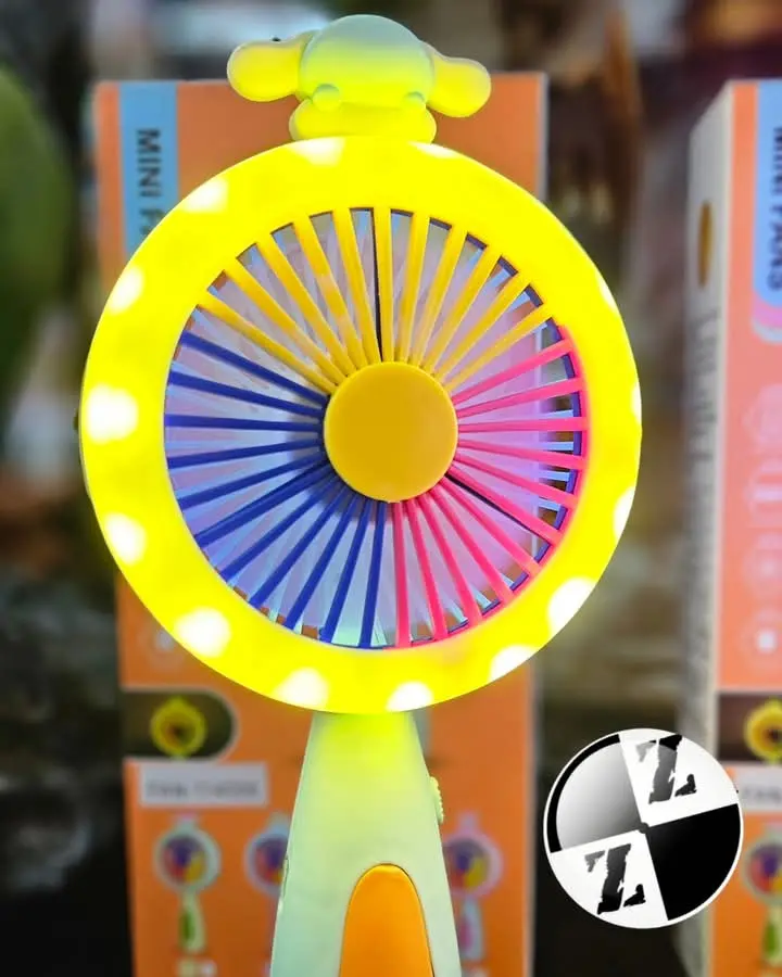 Mini Ventilador Con Luz Led