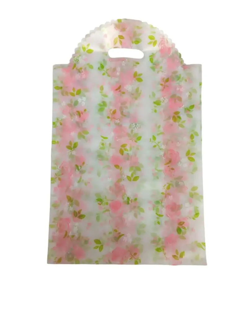 Bolsa Plástica Rosas 37 x 30