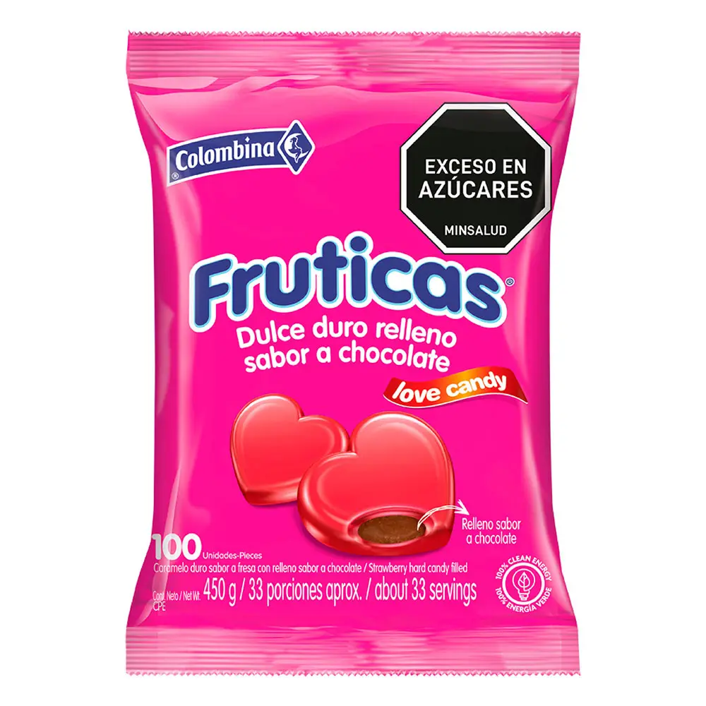 Fruticas De Corazón Chocolate