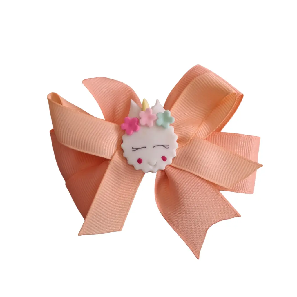 Pinza Moño Malla Unicornio