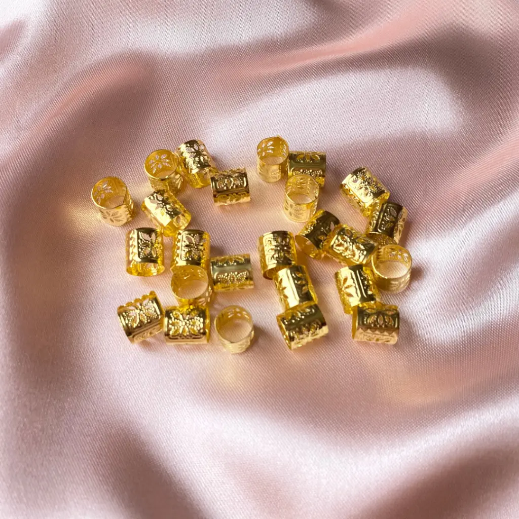 Abrazaderas Para Trenzas  (Dorado)