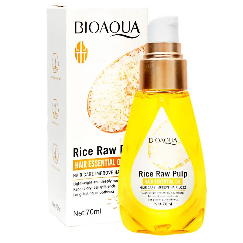 Aceite de Arroz para el cabello 70ml - Bioaqua