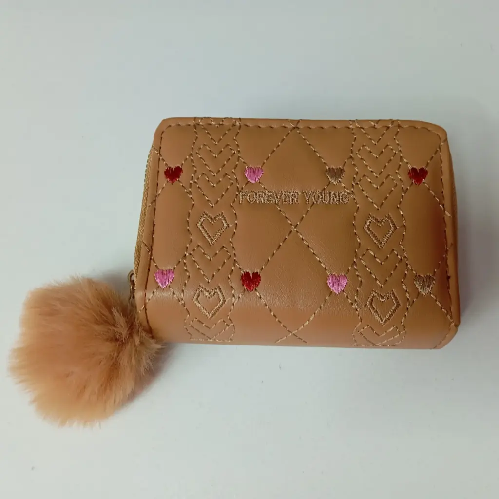 Billetera Dos Cierres Pom Pom