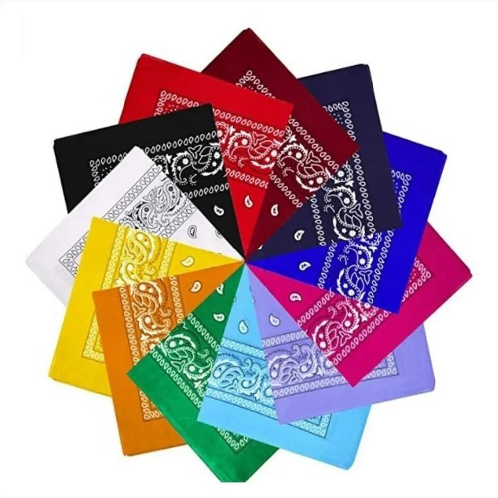Pañoletas  Estampadas Colores 45 Cmx 45 Cm 
