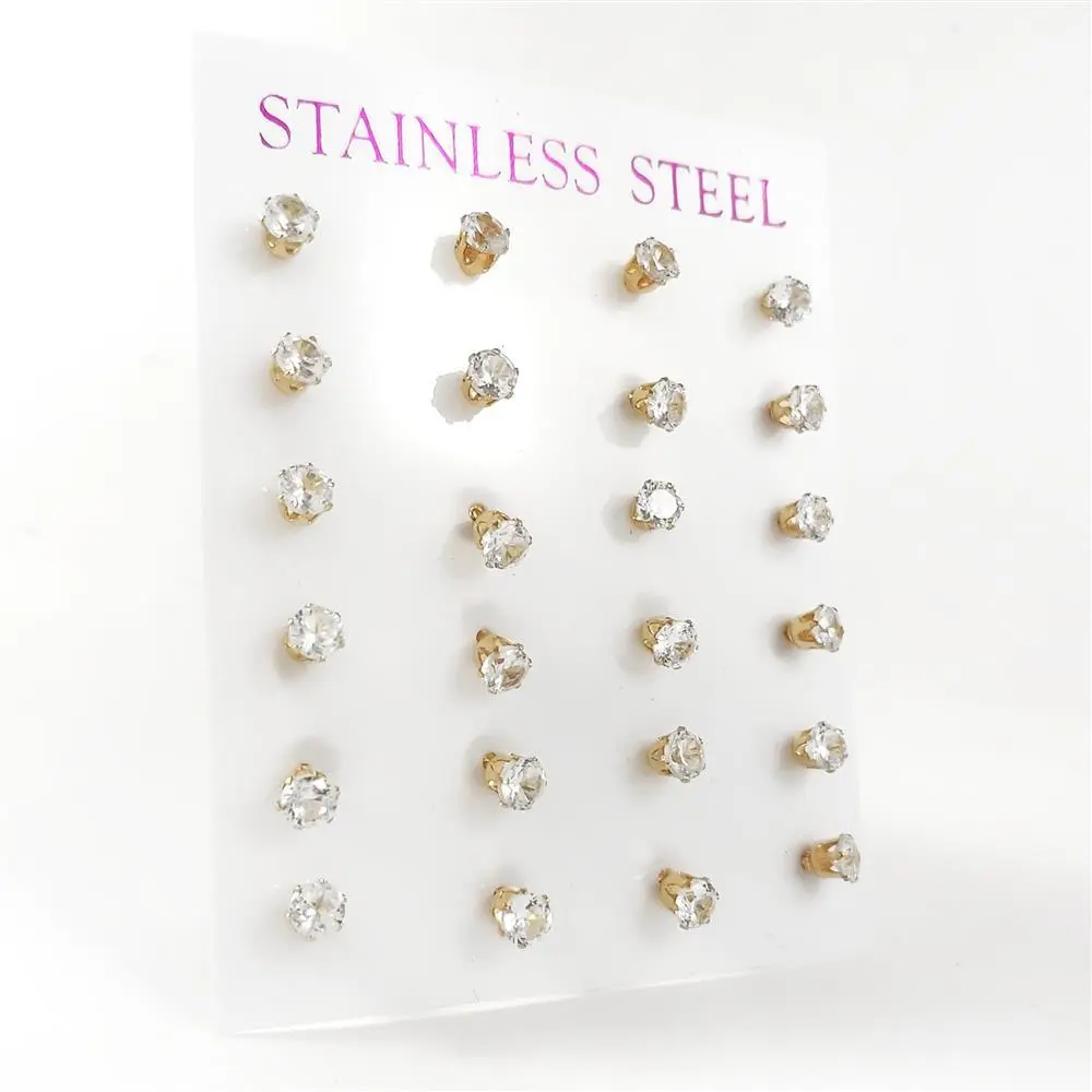 Topo En Acero Circon Blanco UND