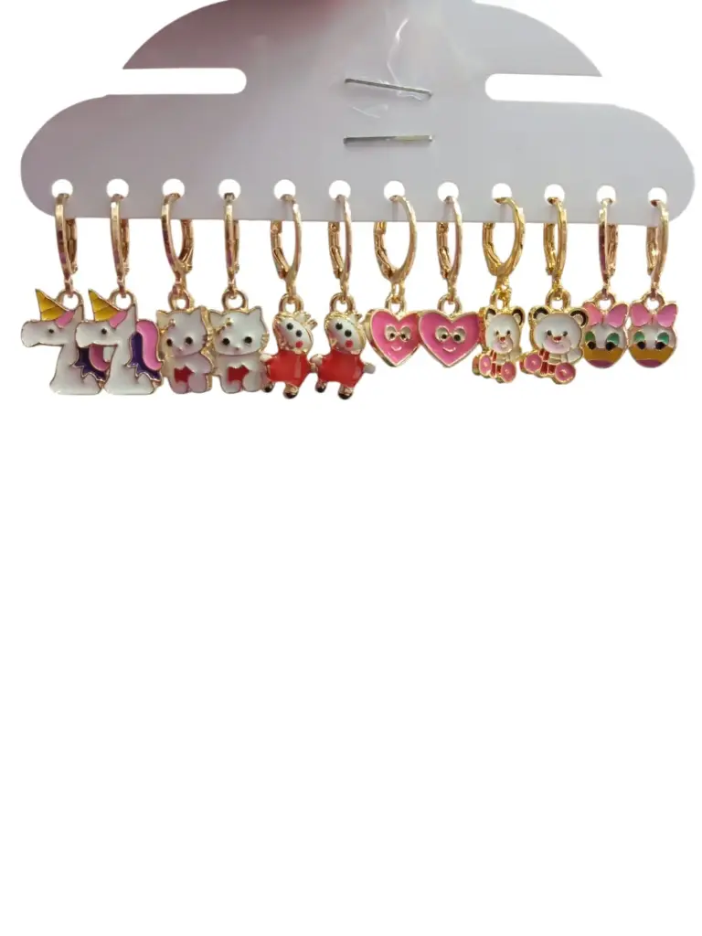 Candonga Corta Para Niña De Figuras De Muñequitos UND