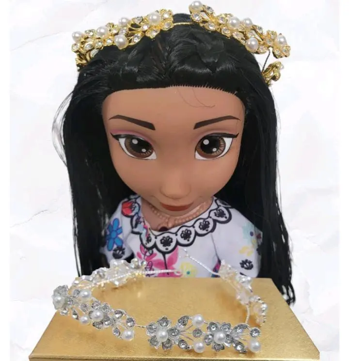 Tiara Para El Cabello Dorada Y Plateada