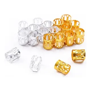 Abrazaderas Para Trenzas X10 (Dorado)