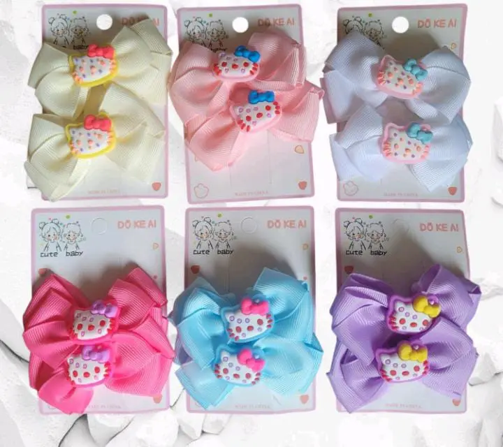 Moño Pinza Hello Kitty X2