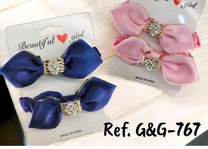 Moña Lazo Satín Con Pedrería X2