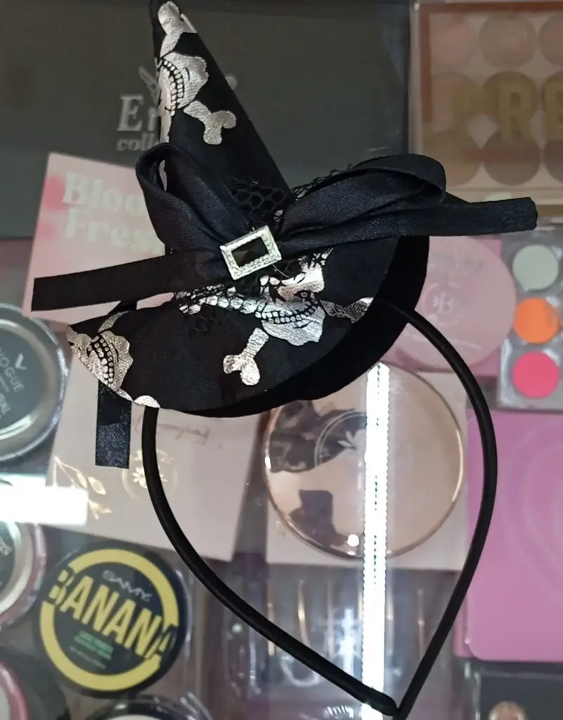 Diadema Mini Sombrero de Brujita Glam