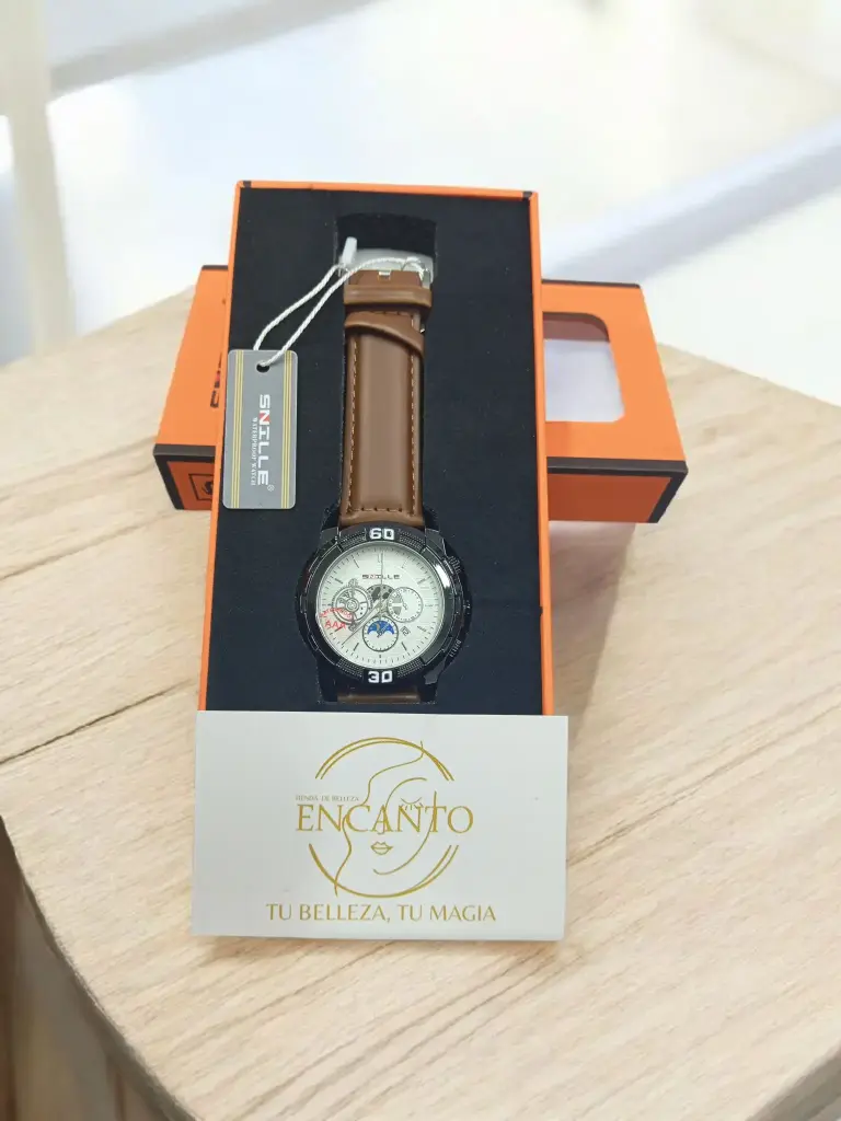 Reloj para Hombre con Correa de Cuero ⌚🖤