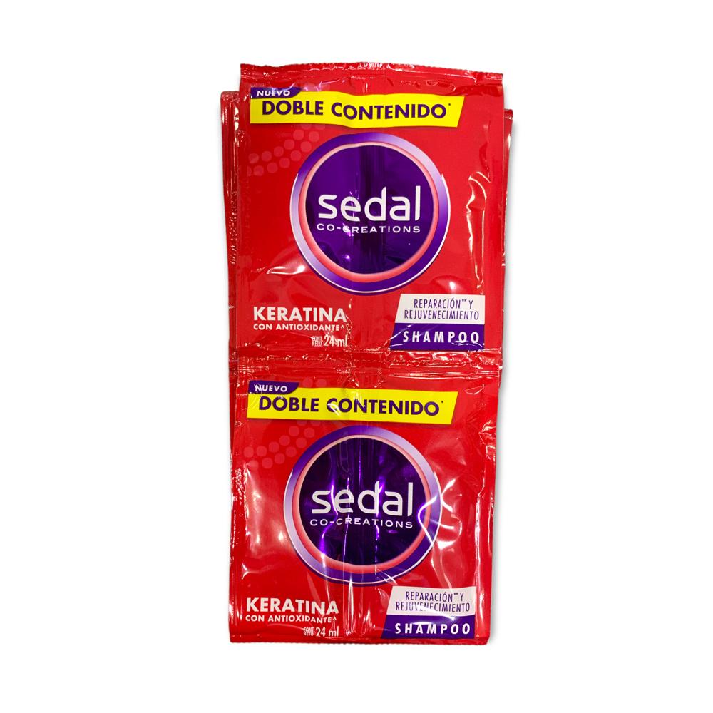Shampo Sedal Keratina Doble Contenido Sachet 24 ml