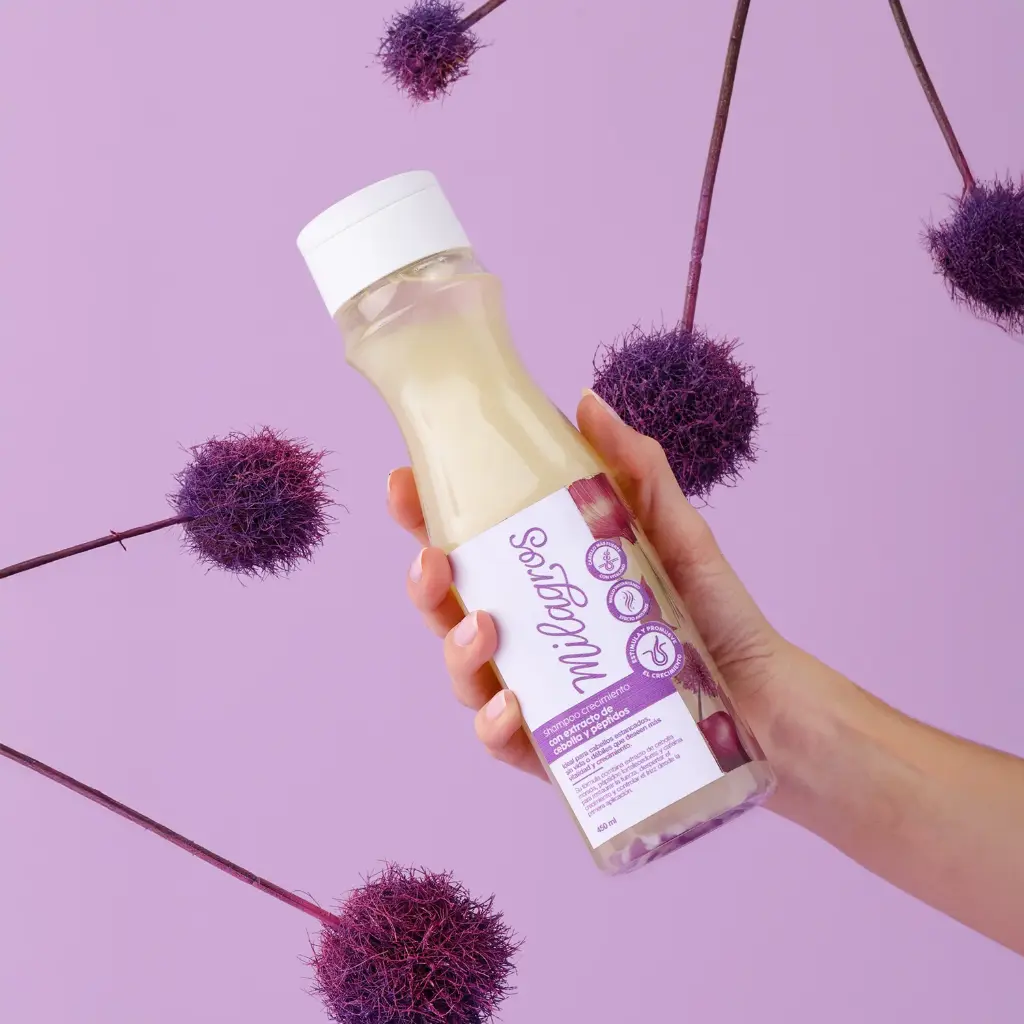 Shampo Crecimiento Con Extracto De Cebolla y Peptidos de Milagros 450 ml 