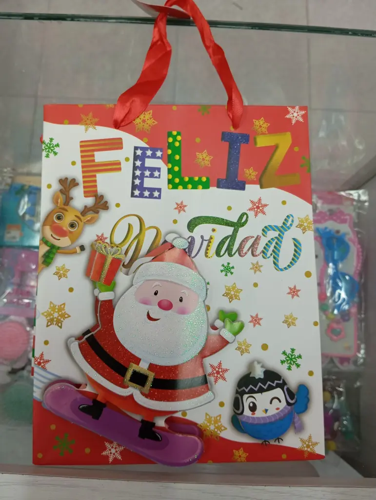 Bolsa Regalo Navidad 24x18 sencilla