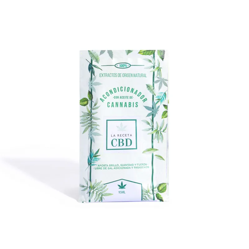 Sachet Acondicionador Con Aceite De Cannabis La Receta