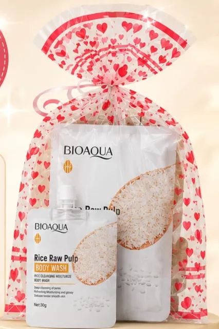 Combo Bioaqua Arroz – Mascarilla Facial + Gel de Ducha
