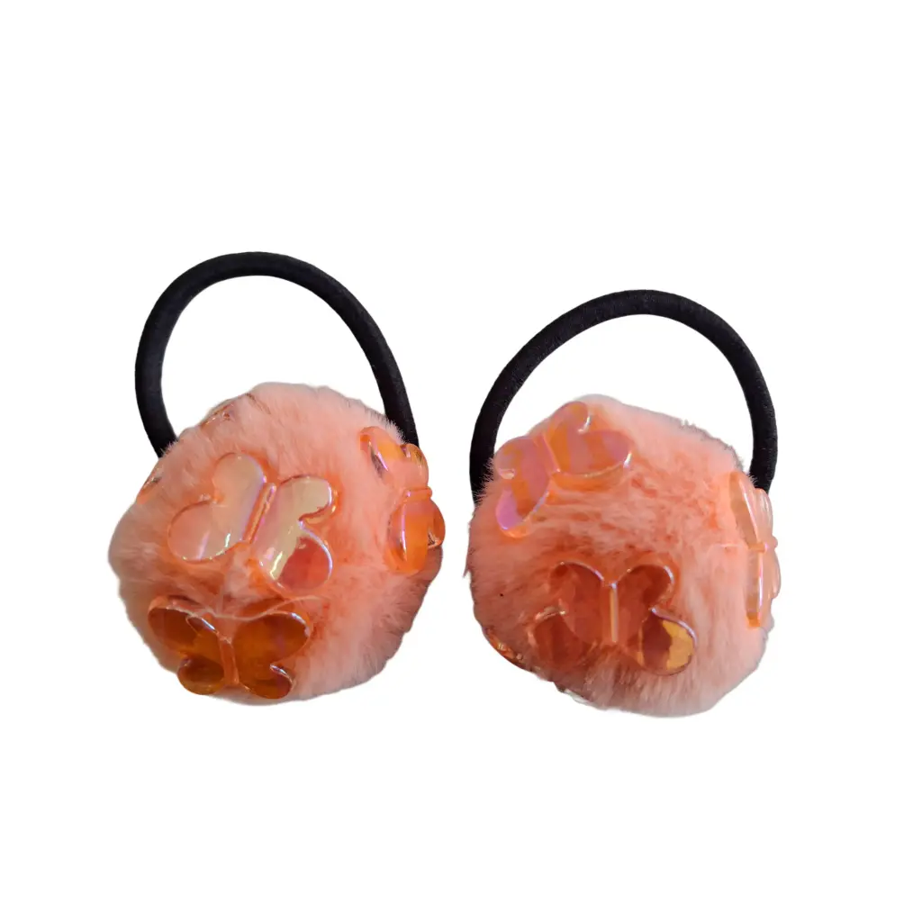 [ENC0000000000905CAP] Moña x2 Pompones con Mariposas 