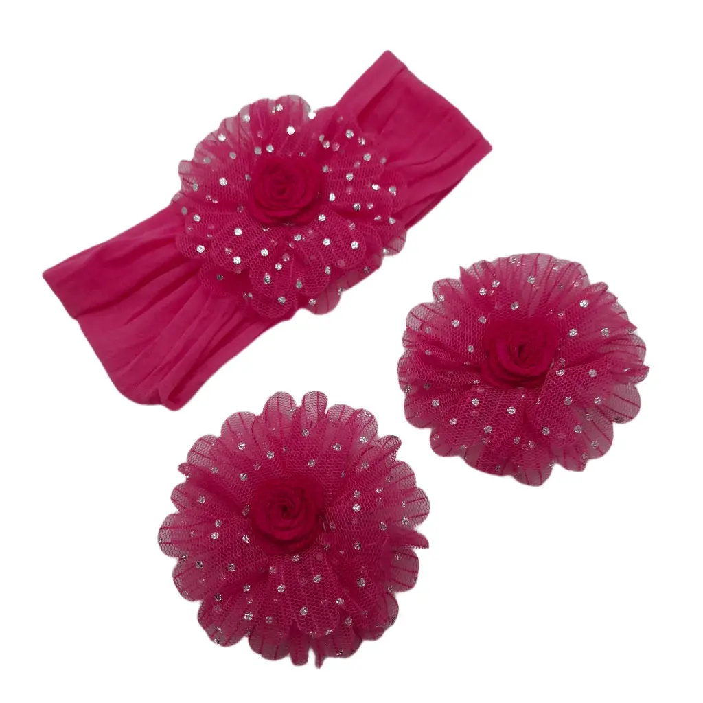 [ENC0000000000911CAP] Kit Balaca+Pinzas Flor Niña