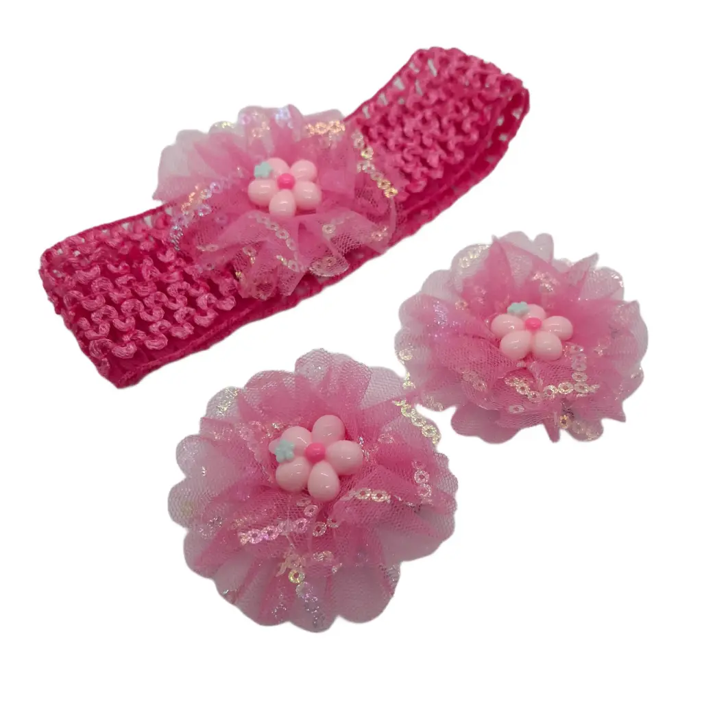 [ENC0000000000917CAP] Kit  Balaca+Pinzas Flor Pasta Niña