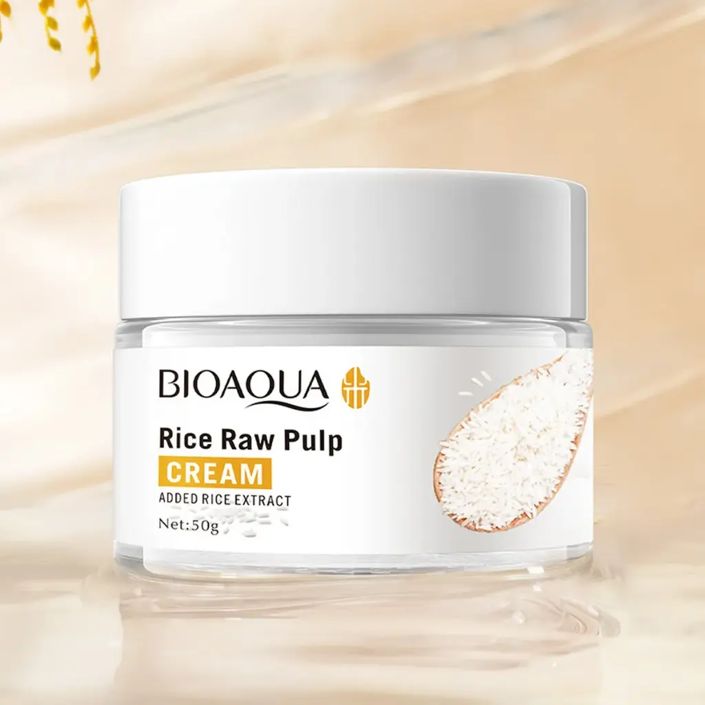 [6976068956303] Crema Facial De Arroz -Bioaqua 50g