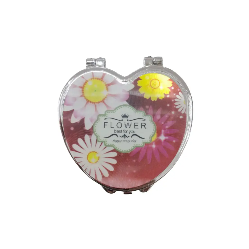 Espejo Pequeño Corazon Flower
