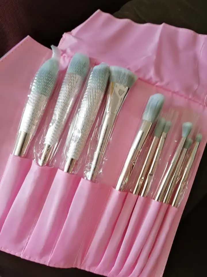 Kit Brochas Rosa Metalizada Fifty x10