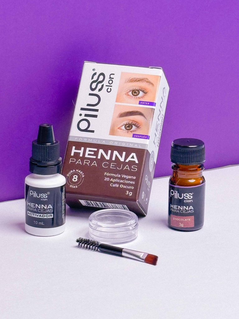[764451660380] Henna Cejas Vegana Piluss 3 g (Cafe Claro)