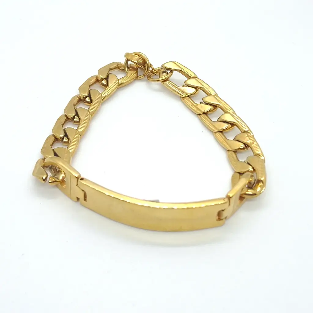 Tobillera Acero Inoxidable Gruesa Hombre