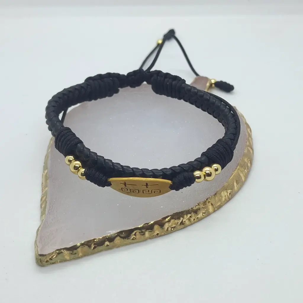 Pulsera Hombre Trenzada Cuero