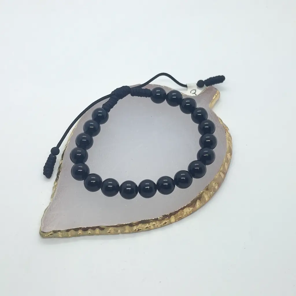 Pulsera Con Balines Negros