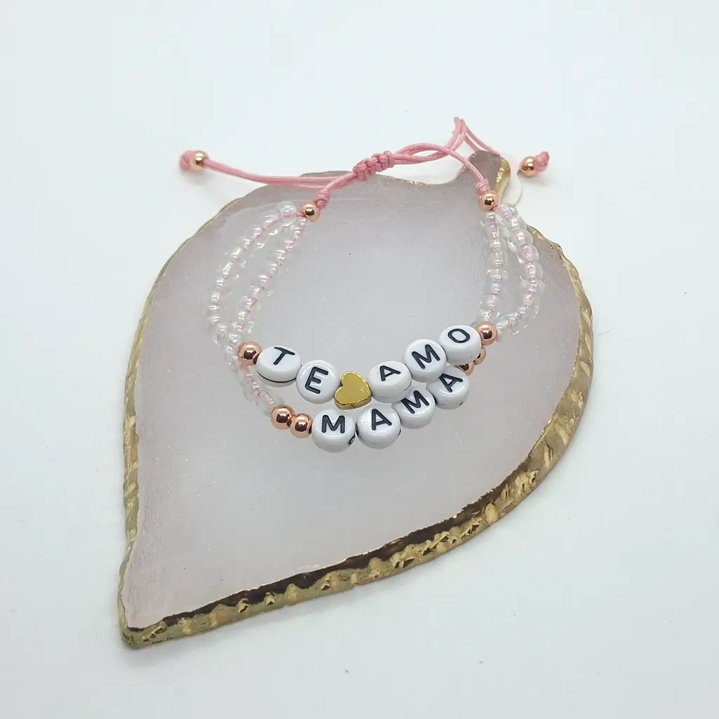 Pulsera Chaquira Te Amo Mama