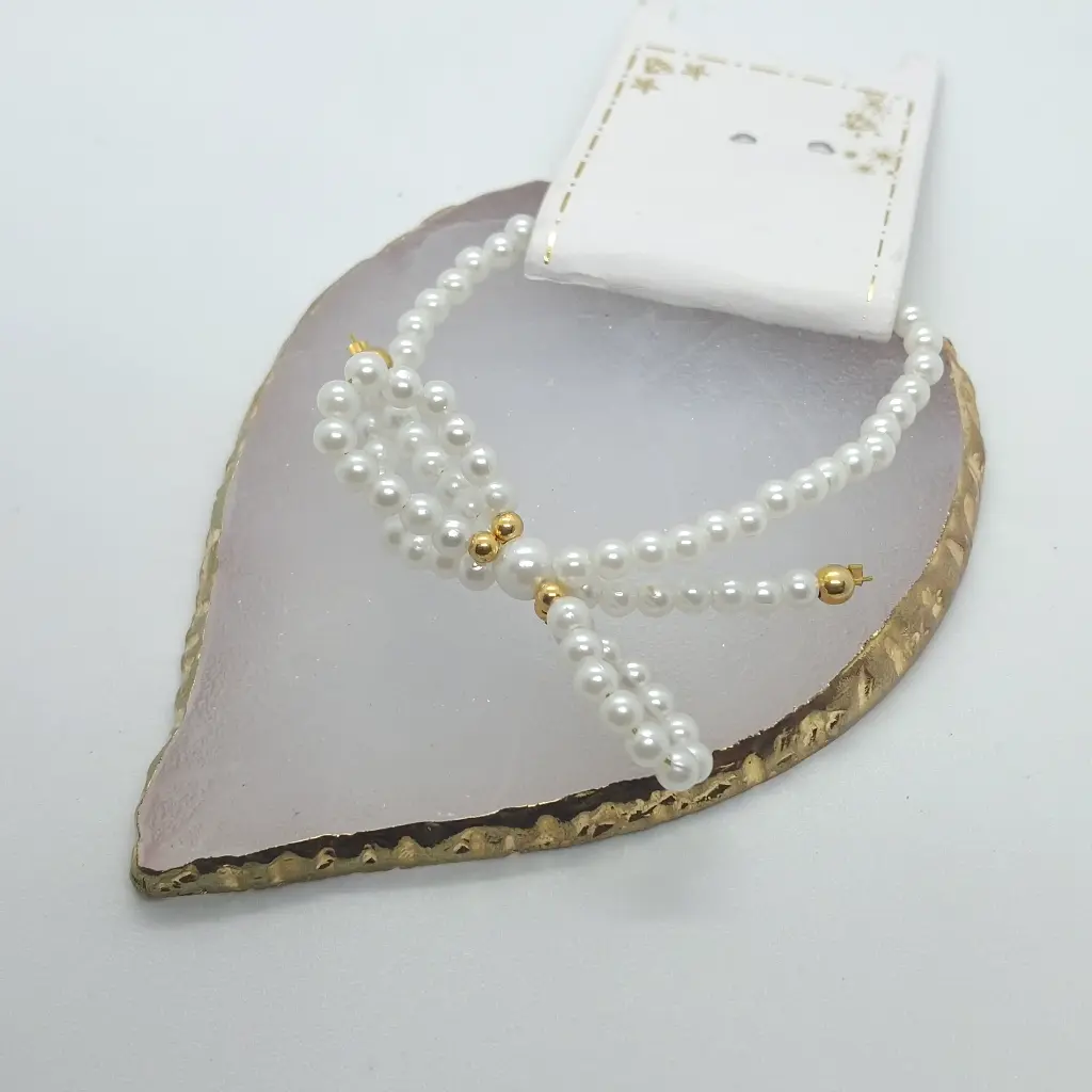 Pulsera Perla Blanca Moño