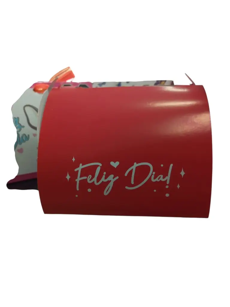 Caja Mug Roja Feliz día