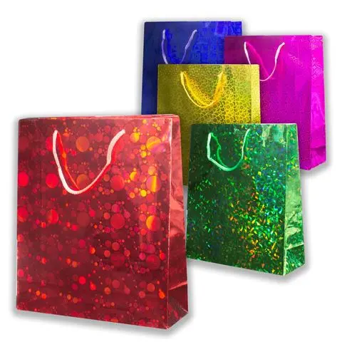 [ENC516ACC] Bolsa Regalo Holográfica Mediana (M) 23x27