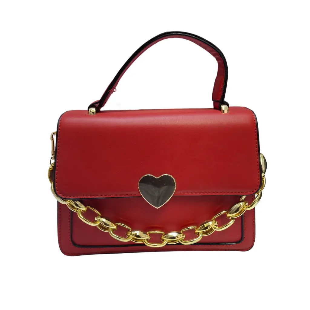 [ENC559ACC] Bolso Rojo Corazon Mujer