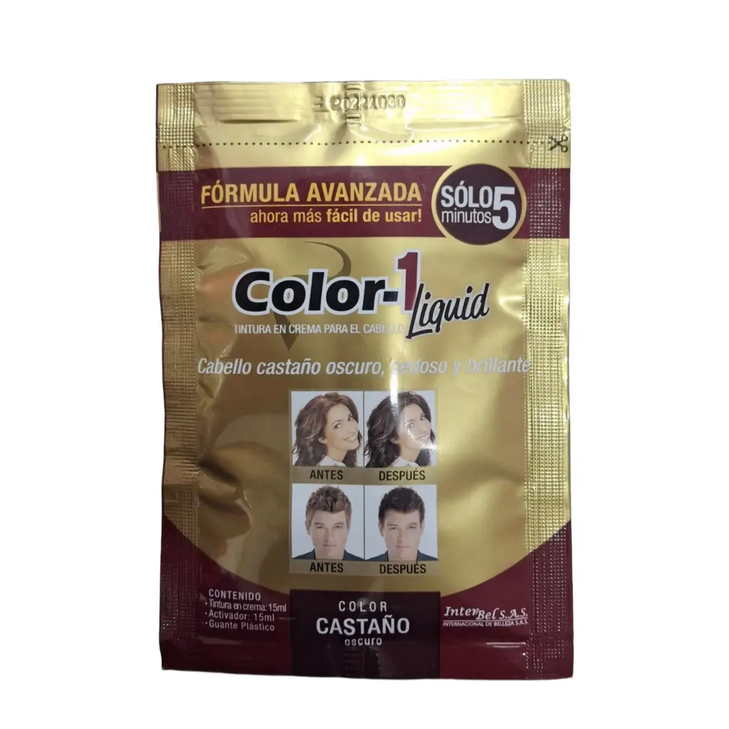[Color1Castaño] Sachet Tinte En Crema Color 1 15Ml (Castaño)