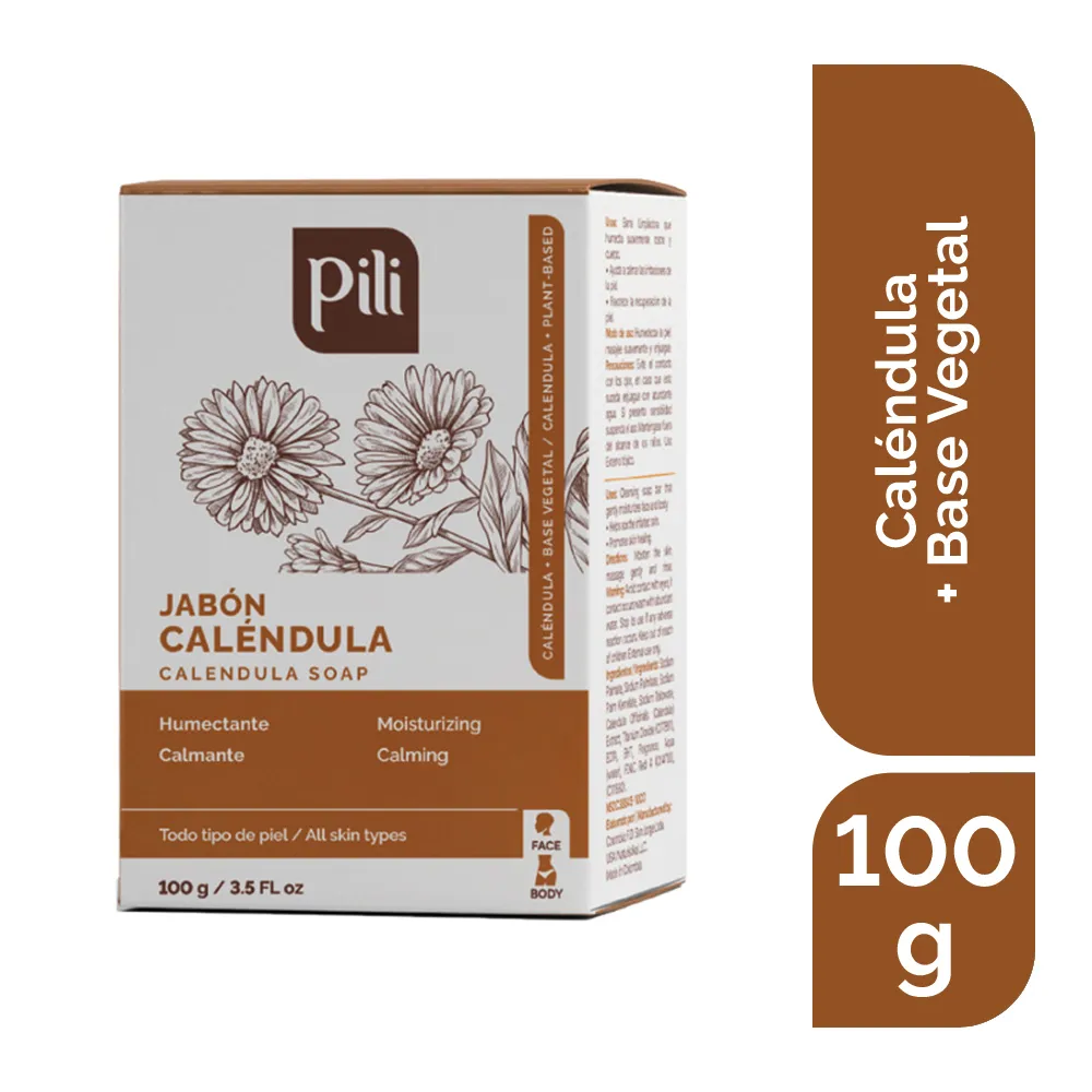 Jabón en Barra Caléndula Pili