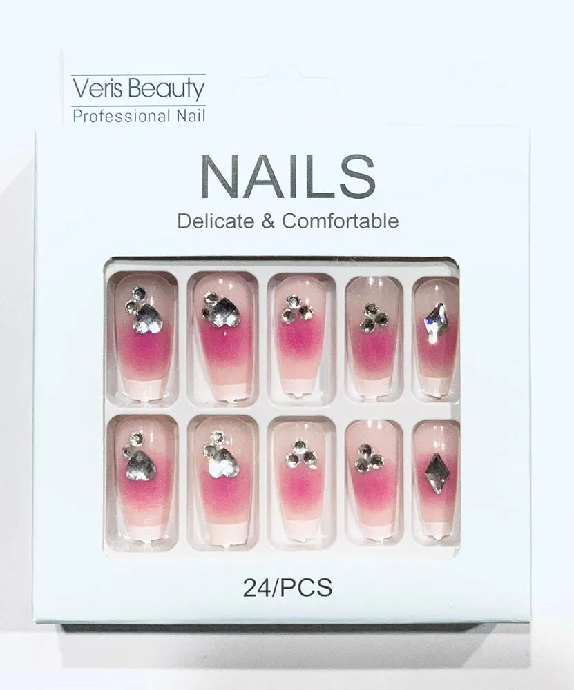 Uñas Postizas Decoradas Veris Beauty 12PCS