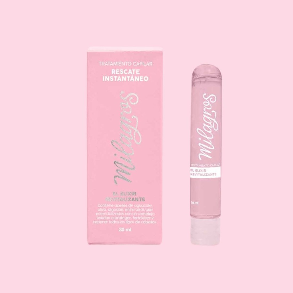 Ampolleta Rescate Elixir Rosada Milagros 30 ml