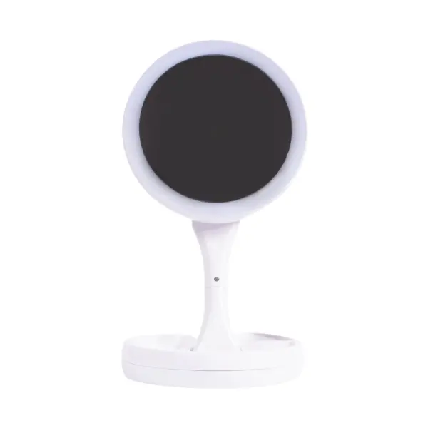 Espejo Base Con Luz Led Redondo