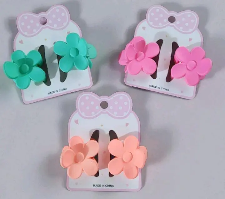 Gancho Flor X2 Colores Pasteles