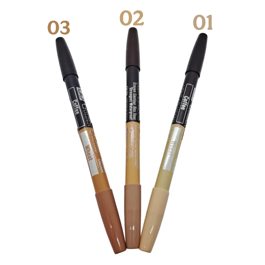 Lapiz Jumbo 2 en 1 Cafe y Marron Golden Orchid