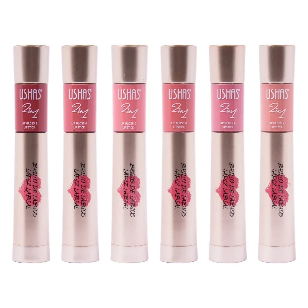 Labial 2 En 1 Brillo De Labios Labial Ushas