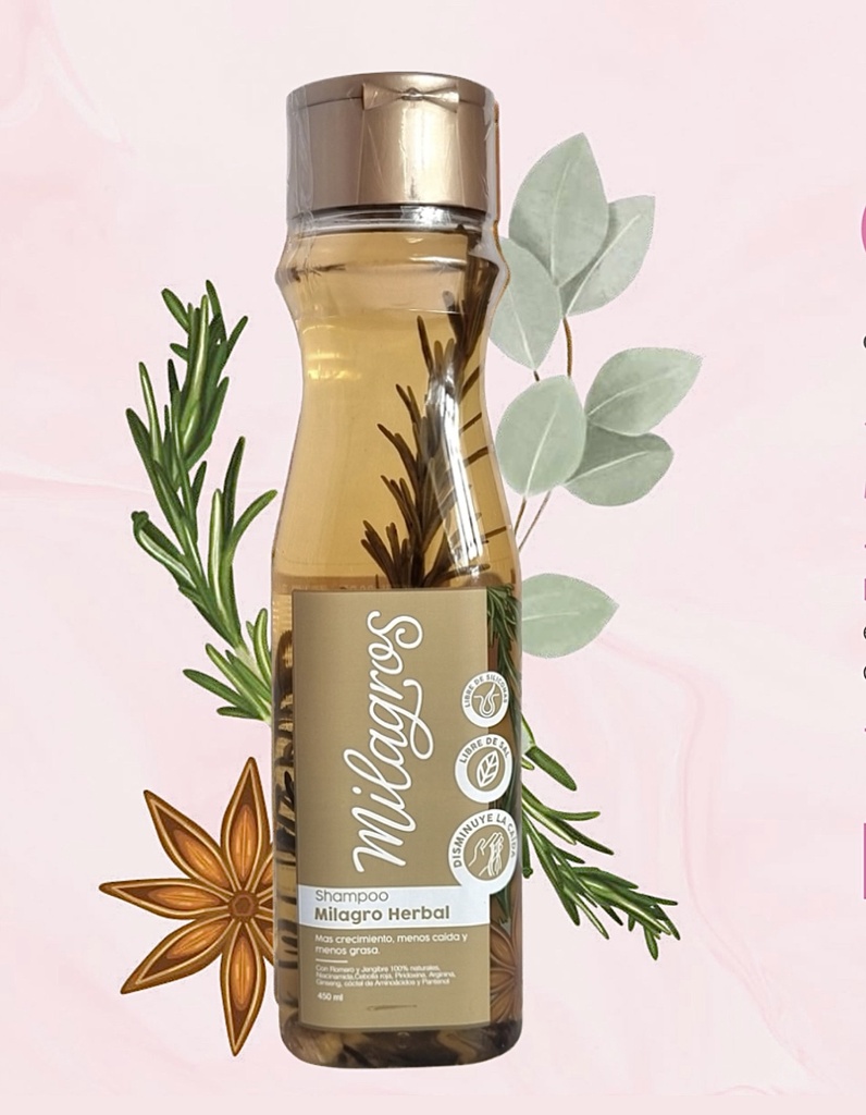 [7708075180704] Shampo Milagro Herbal Milagros 450 ml