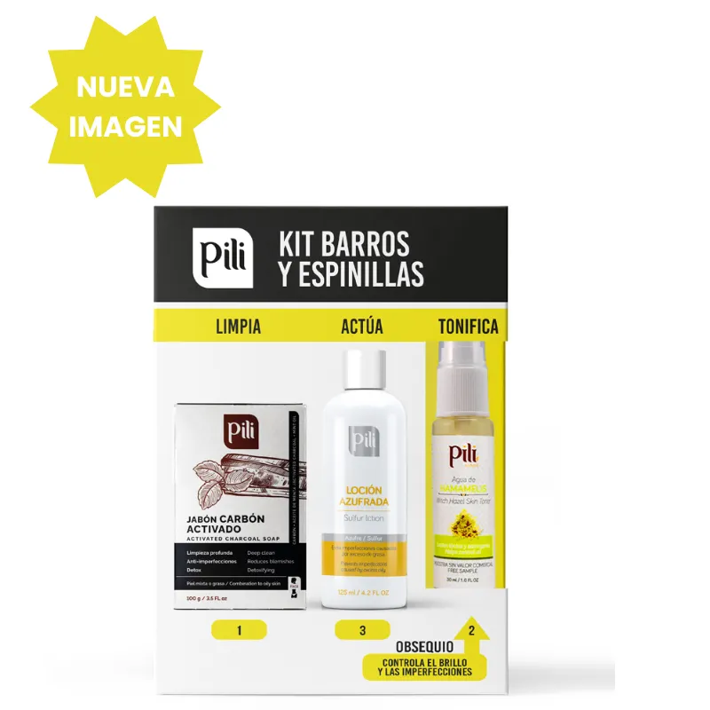 Kit Barros y Espinillas Pili x3